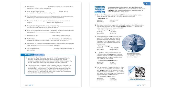 Vocabulary workshop unit 9 level e