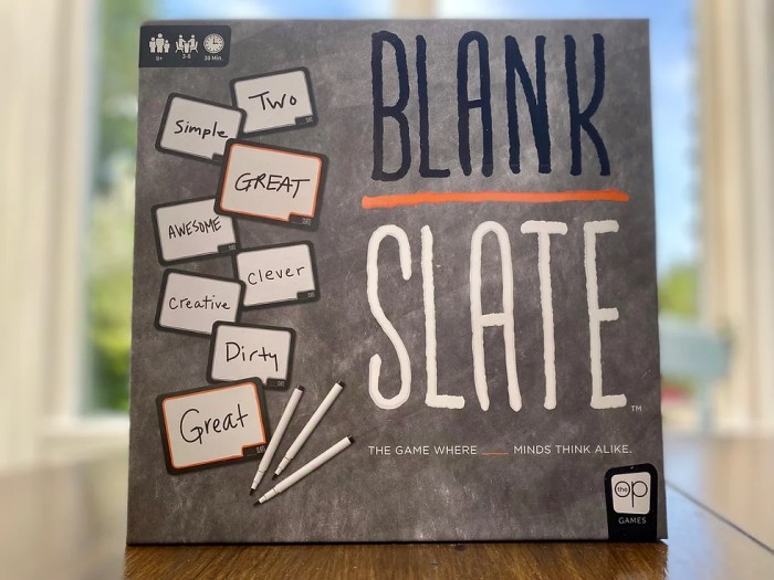 Slate blank game empty