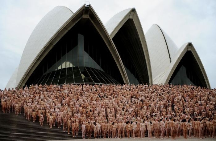 Spencer tunick considers his artworks to be