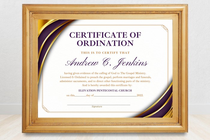 Church of god ordained minister test