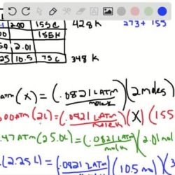 Gas law table ideal solved vn complete following transcribed problem text been show has