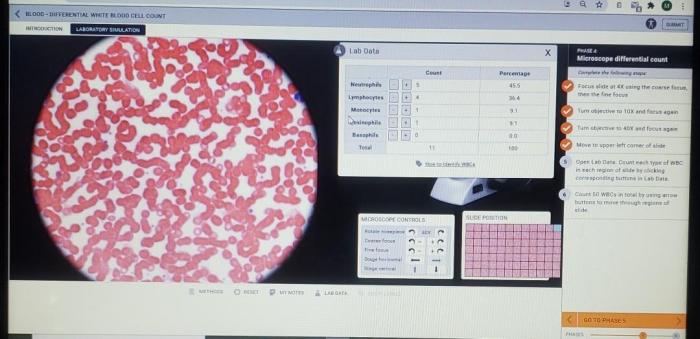 Differential white blood cell count lab mcgraw hill answers