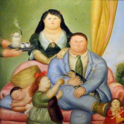 Dibujos obras de fernando botero para colorear