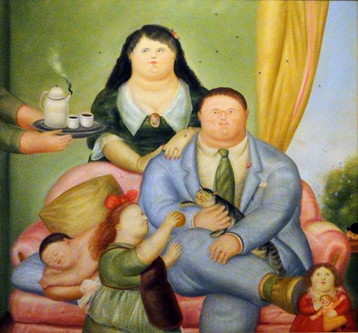 Dibujos obras de fernando botero para colorear